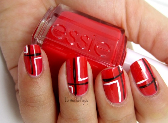 valentines-day-nails-plaid-nails